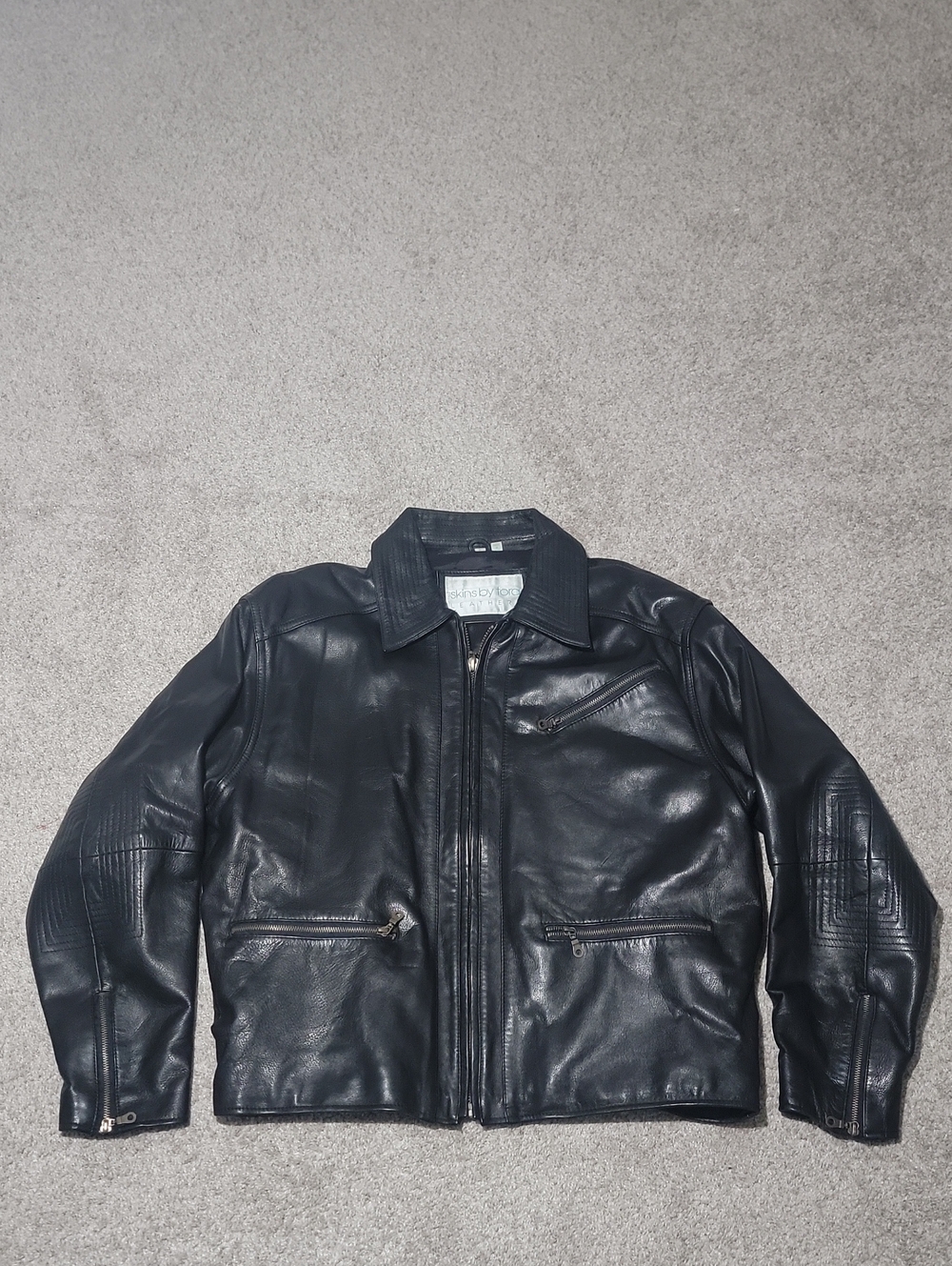 Skin By Tora Vintage Men's Moto Jacket
